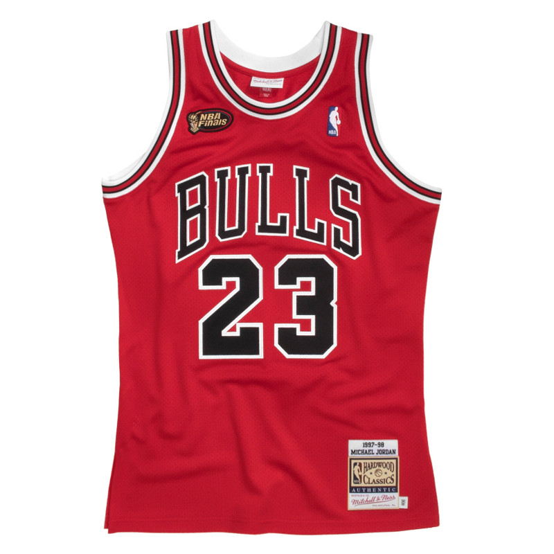 BAJU BASKET MITCHELL N NESS Chicago Bulls NBA Final 1997-1998 Michael Jordan Authentic Jersey